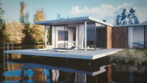 Bungalow hinten