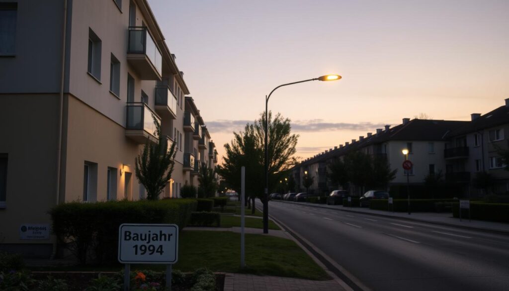 Baujahr und Mietpreis