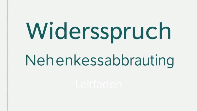 Widerspruch Nebenkostenabrechnung: Ein Leitfaden für Mieter und Vermieter