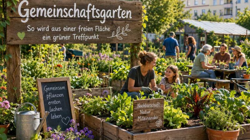 Gemeinschaftsgarten anlegen: So wird aus einer freien Fläche ein grüner Treffpunkt